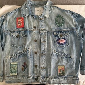 Free People/Profound Denim Jacket with Patches